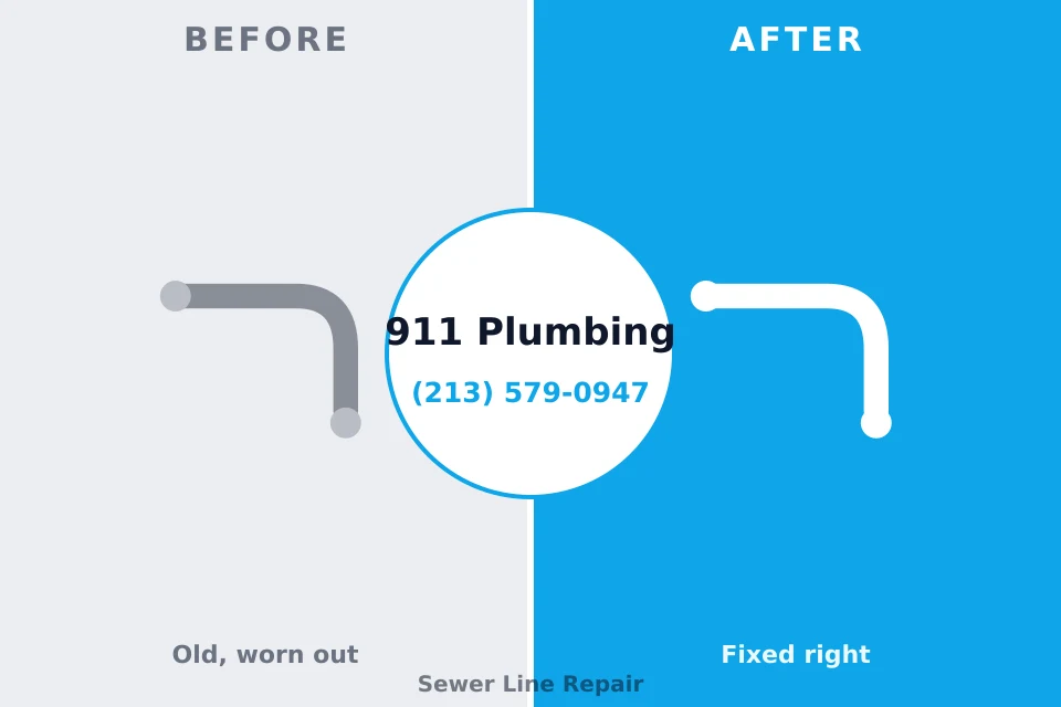 Before and after: plumbing repair La Grange Park, IL